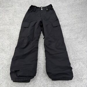 Burton Snow Pants Youth Medium 10-12 Black DryRide Room To Grow Adjustable Waist